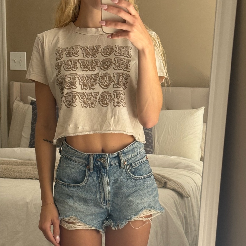 Women's howdy Graphic Crop Top
